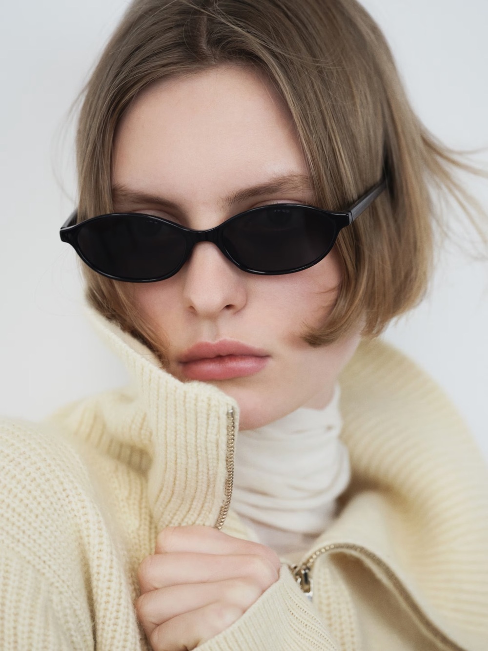 H&M Black Slim Cat-Eye Sunglasses